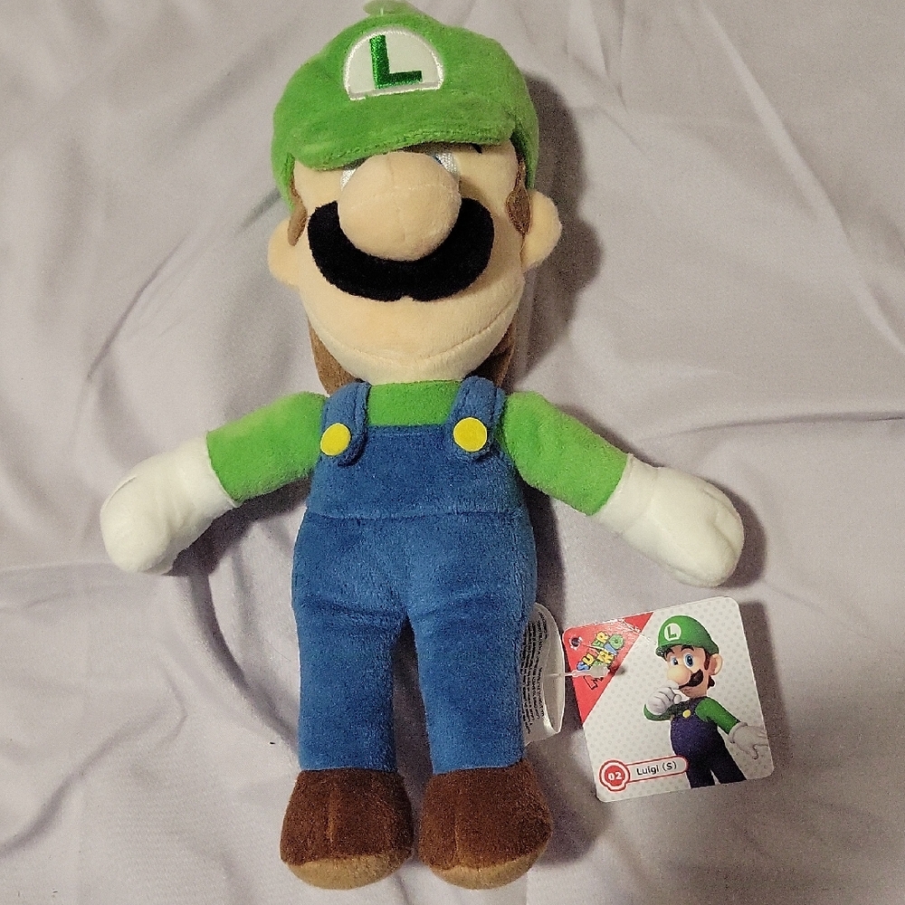 Nwt LUIGI Supermario plush doll - Small